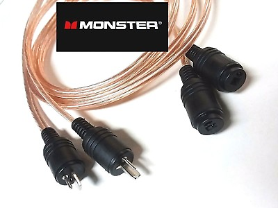 #ad Bang amp; Olufsen 2 pin Din 16awg MONSTER Speaker Cable 16awg Plugs made in Germany $32.97