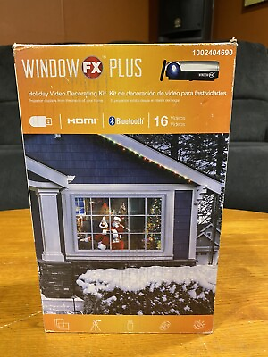 #ad Window FX Plus Projector Kit Bluetooth HDMI 16 Videos Holiday Decorating $49.99
