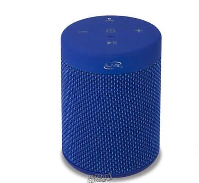 #ad iLIVE Bluetooth Waterproof Wireless Speaker Blue Fabric design $19.99