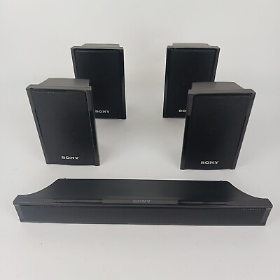 #ad 5 Sony Black Magnetically Shielded Surround Sound Speaker System Model SS CNP36 $44.99