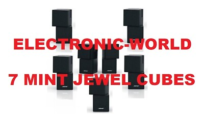 #ad 7 MINT Bose Jewel Double Cube Black Premium Speakers Theater Surround 7.1 7.2 $454.99