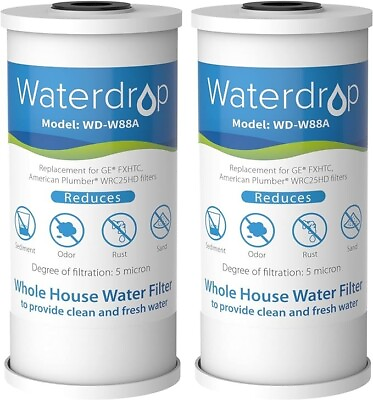 #ad Waterdrop FXHTC Whole House Carbon Water Filter Replacement for GE® FXHTC 2 $39.99