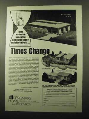 #ad 1969 Designaire Home Corporation Ad Times Change $19.99