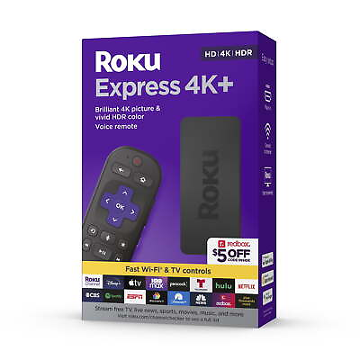 #ad Express 4K Streaming Player HD 4K HDR Voice Remote with TV Controls New Q $37.05