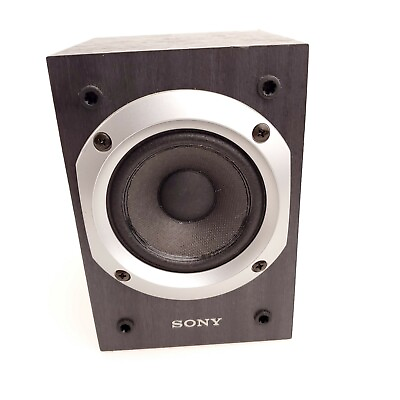 #ad Sony System Speaker Black Wooden Enclosure 2.5quot; Driver 100W Max USA Seller $19.99