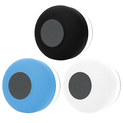 #ad Bathroom Bluetooth Speaker with Suction Cup Portable Travel Music Player Speaker $12.50