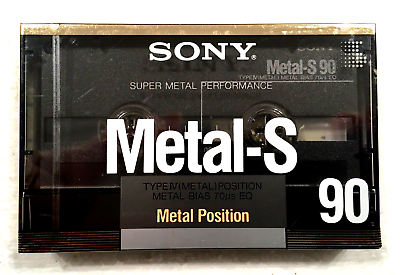 #ad SONY METAL S 90 audio cassette blank tape sealed Made in Japan Type IV Rare $59.99