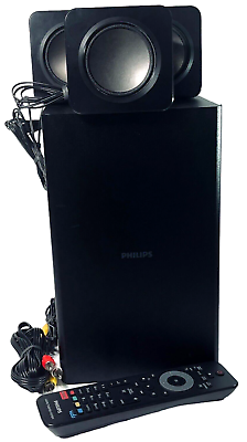 #ad Philips Home Theater SUBWOOFER Sound System W 6 Speakers amp; Remote HTS3541 5.1 $144.99