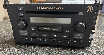 #ad Acura TL2001 2003 Bose radio stereo 6 disc w cassette amp; code $65.00