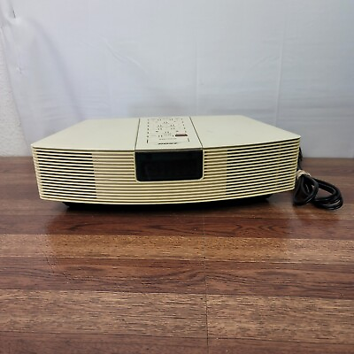 #ad Bose Wave Radio AWR1 1W White Clock Alarm AM FM Radio Parts Only $29.98