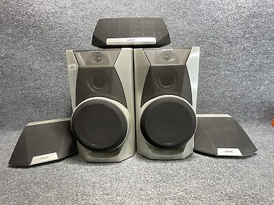 #ad Sony SS MC3AV Black amp; Silver Wired Home Theater Surround Sound Speaker System $99.64