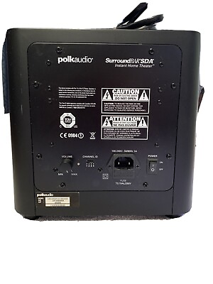 #ad polk audio speaker Instant Home Theater Surroundbar SDA Subwoofer Only. $60.00