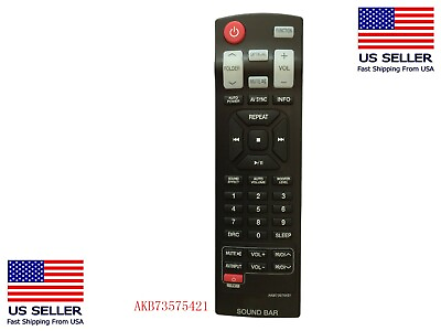 #ad New AKB73575421 Replacement Remote fit for LG Soundbar NB3532A NB4530B NB3730A $8.22