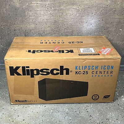 #ad Klipsch Icon KC 25 Center Speaker Black New in Open Box $360.00