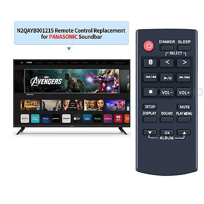 #ad #ad N2QAYB001215 For Panasonic Sound System Remote Control SC AKX320 SC AKX320E K $12.99