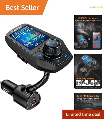 #ad Advanced Bluetooth FM Transmitter: Hands Free Call AUX in Out SD TF Card $68.99