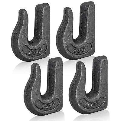 #ad AYA GEAR Weld on Grab Chain Hook 3 8 in Tow Hook G70 Forged Steel Tractor Hook $19.37