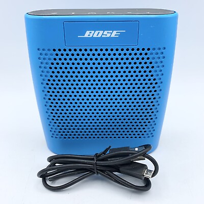 #ad BOSE Soundlink Color Model 415859 Bluetooth Portable Speaker Blue Tested Works $79.16