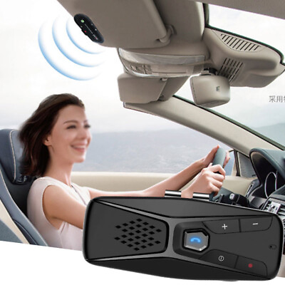 #ad Sun Visor Wireless Bluetooth 5.0 Hands Free Car Kit Speakerphone Speaker Phone $14.89
