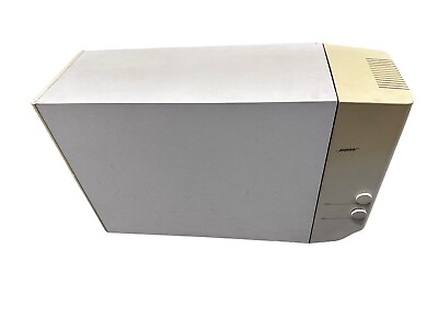 #ad Vintage Bose Powered Acoustimass 9 Speaker System White 120v Subwoofer 8 Pin $110.00