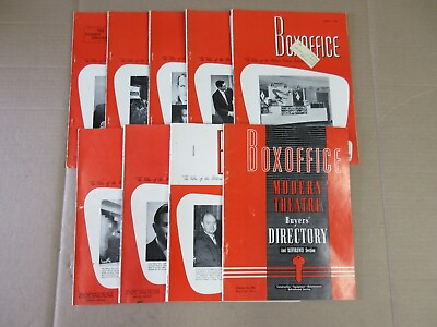 #ad Vintage Box Office Modern Theatre Buyers Directory 1960s Lot of 9 Magazines 32 $389.00