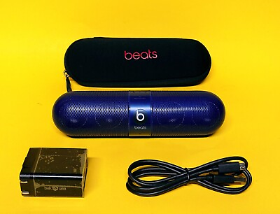 #ad Authentic Beats Pill 2.0 Bluetooth speaker with charge out Blue $119.99