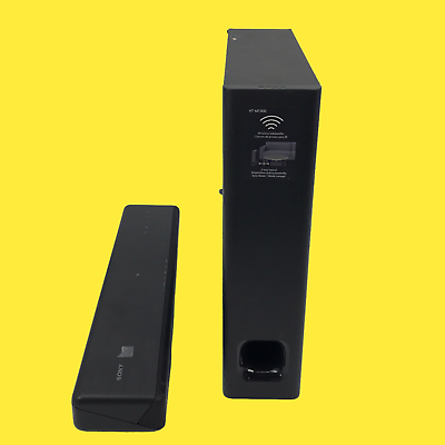 #ad Sony HT MT300 2.1 Channel Black Soundbar SA MT300 amp; Wireless Subwoofer SA WMT300 $54.98