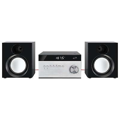#ad Home Music System W Bluetooth Remote Top Load Disc Player 2 Channel Stereo Sound $72.86