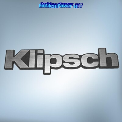 #ad Klipsch 42x10mm DECAL Emblem Sticker Badge Decal Aufkleber 1210 pdx jbl speakers GBP 4.50