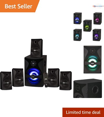 #ad Premium High End Surround Home Theater Speaker Set Bluetooth LED Display $172.88
