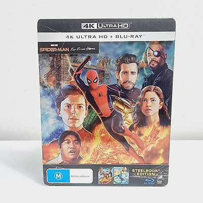 #ad Spider Man Far From Home 4K BluRay Steelbook Never Used AU $59.95