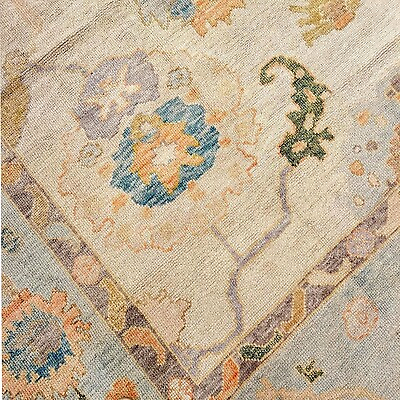 #ad Muted Oushak Turkish Hand Knotted 10x14 Area Rug 100% Wool Cream Carpet for Home $498.75