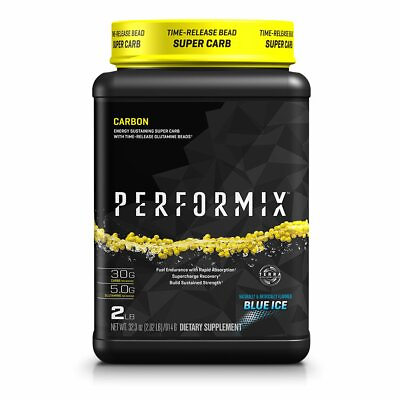 #ad Performix Carbon Super Carb Energy with TR Glutamine Beads Blue Ice 2 lbs $19.95