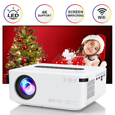 #ad XGODY Projector HD 12000 Lumen HDMI Portable 5G WiFi Android Movie Theater Home $126.34