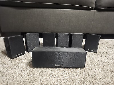 #ad Panasonic Surround Sound Speaker System SB HC200 amp; SB HS470 Set Of 7 $39.95