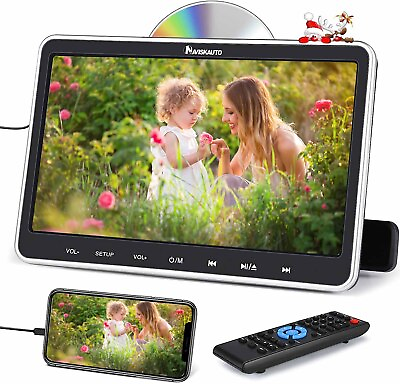 #ad NAVISKAUTO 10.1quot; Headrest Car DVD Player TV for Kids HDMI USB SD AV IN OUT 1080P $107.27
