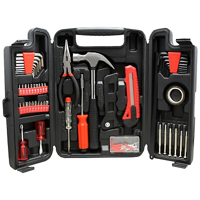 #ad Home Garage Mechanic 142 Piece Tool Set Kit in Carrying Case BRAND NEW SEALED $19.81