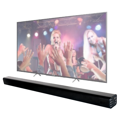 #ad NEW 3ft TV SoundBar Bluetooth Wireless Speaker FM Radio Sound Bar Home Theatre AU $59.99