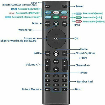 #ad New XRT140 XRT140L For VIZIO Smart TV Remote Control P65Q9 H1 P75Q9 H1 V505 G9 $6.40