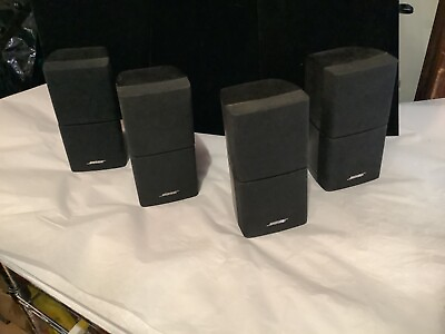 #ad SET OF 4 AUTHENTIC BOSE BLACK JEWLS DOUBLE LIFESTYLE SPEAKERS MUST SEE NO RES $119.99