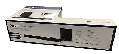 #ad Denon DHT S316 Soundbar amp; Wireless Subwoofer Set Brand New Sealed $259.99