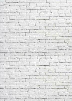 #ad 5x7ft White Brick Wall Vinyl Photography Backdrops Wedding Party Backgrounds $19.73