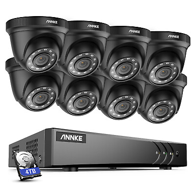 #ad ANNKE 1080p HD Security Camera 5MP Lite HDMI 8CH DVR Home Outdoor System 3000TVL $101.91