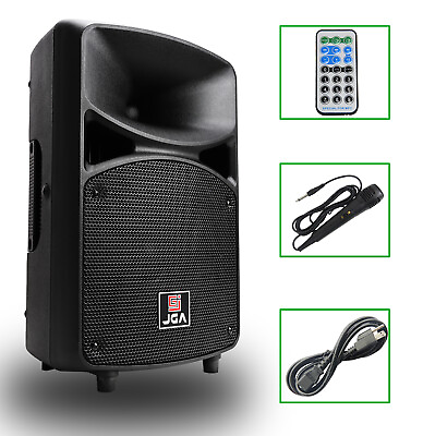 #ad Active PA Speaker System 8 inch Compact amp; Portable DJ speakers100W Lightweight $99.99