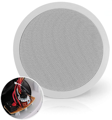 #ad Ceiling and Wall Mount Speaker 8” 2 Way 70V Audio Stereo Sound Subwoofer Sound $86.99