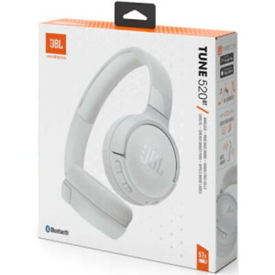 #ad JBL TUNE 520BT WHT JBL Bluetooth Headphones Type Up to 57 Hours $67.39
