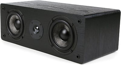 #ad Center Channel Speaker for Home Theater Surround Sound Passive 2 Way Black $59.84