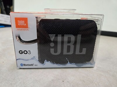 #ad #ad SEALED GENUINE JBL GO 3 Wireless Bluetooth Speaker Portable Waterproof Black $28.99