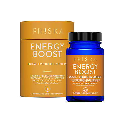 #ad FRISKA Energy Boost Enzyme and Probiotics Supplements 30ct $29.99