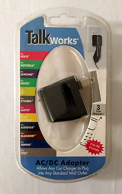 #ad TALK WORKS AC DC ADAPTER FITS ALL PHONES NOKIA MOTOROLA SAMSUNG NEXTEL LG ETC $5.39